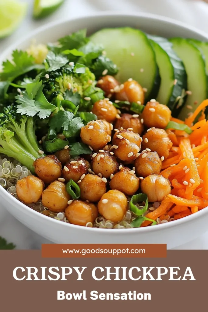 Discover the ultimate recipe for crispy sesame chickpea bowls that are perfect for healthy weeknight dinners. Packed with flavor, these vegan quinoa bowls are not only delicious but also gluten-free and ideal for easy meal prep ideas. With just a few simple ingredients, you can whip up this nutritious dish in no time. Get ready to savor a healthy chickpea recipe that's sure to impress. Click to save and try it today! #HealthyEating #VeganRecipes #MealPrep #GlutenFreeCooking
