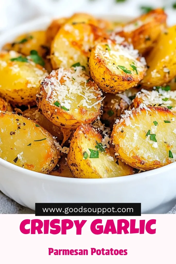 Indulge in the deliciousness of Garlic Parmesan Air Fryer Potatoes! This easy air fryer recipe delivers crispy garlic potatoes that are golden brown and bursting with flavor. Perfect as a side dish or snack, these Parmesan garlic potatoes are sure to impress. Try this ultimate air fryer potato recipe today and elevate your cooking game. Save this recipe to enjoy crispy goodness at home! #AirFryerPotatoRecipes #CrispyGarlicPotatoes #EasyAirFryerRecipes #ParmesanGarlicPotatoes