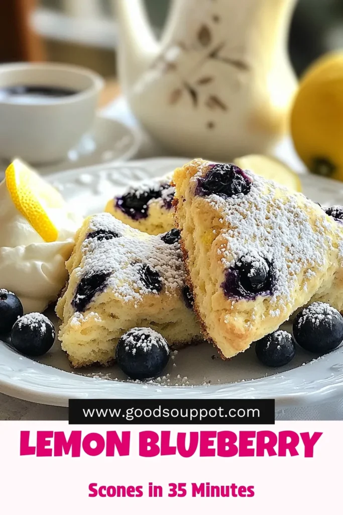 Indulge in these delightful blueberry lemon scones, the perfect treat for any occasion! This easy scone recipe combines fresh blueberries and zesty lemon for a burst of flavor in every bite. Impress your friends and family with homemade scones that are simple to make and irresistible as fresh blueberry desserts. Bake with blueberries today and elevate your breakfast or brunch! Click to save this recipe! #BlueberryLemonScones #EasySconeRecipe #BakingWithBlueberries #FreshBlueberryDesserts