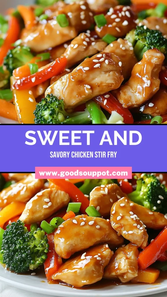 Treat your taste buds to this delicious Honey Garlic Chicken Stir Fry! This quick chicken stir fry recipe combines tender chicken, colorful stir fry with vegetables, and a sweet ginger-honey sauce for a flavor-packed healthy chicken dinner. Perfect for busy weeknights, this easy honey garlic recipe is ready in just 25 minutes! Save this recipe for a satisfying meal your family will love! #HoneyGarlicChicken #HealthyDinner #StirFry #EasyRecipes