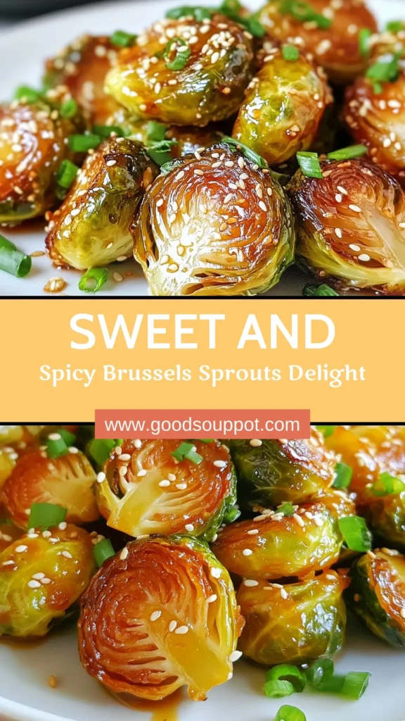 Looking for a delicious and healthy side dish? Try these Honey Sriracha Brussels Sprouts! This spicy Brussels sprouts recipe combines roasted Brussels sprouts with honey and Sriracha sauce for the perfect balance of sweetness and heat. It's an easy Brussels sprouts side dish that’s sure to impress. Perfect for any meal, this healthy Brussels sprouts recipe is a must-try! Save this recipe and bring the heat to your table! #BrusselsSprouts #HealthyRecipes #SideDishes #EasyCooking