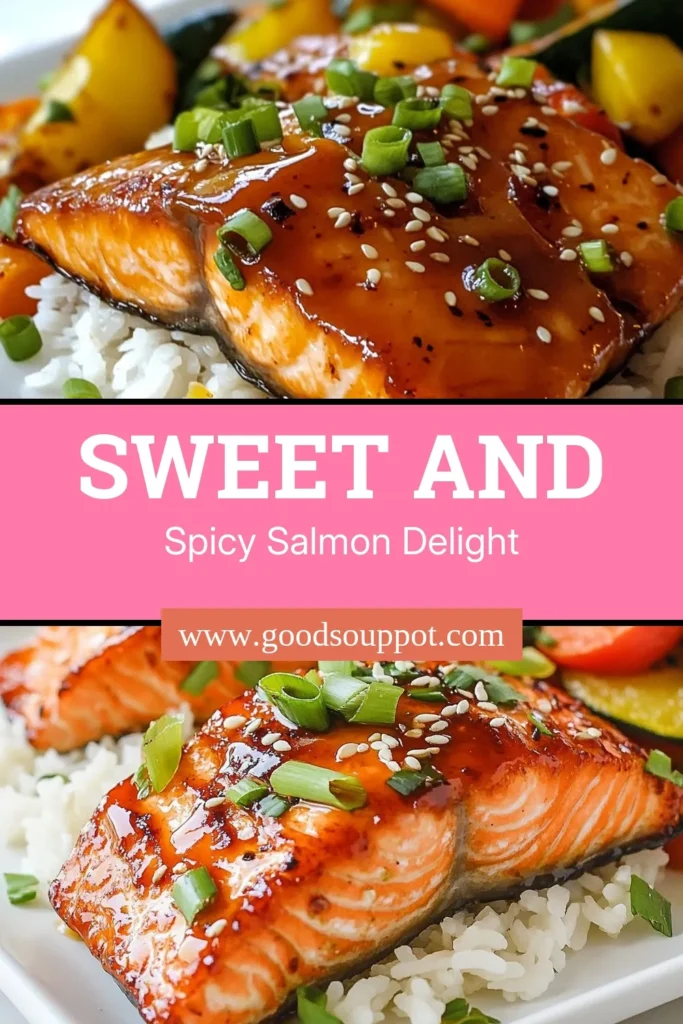 Discover the delicious fusion of flavors in this Honey Sriracha Salmon recipe! This easy baked salmon recipe features a sweet and spicy salmon glaze that’s perfect for any night of the week. With a simple honey and Sriracha marinade, this glazed salmon with honey will impress your family and friends. Try it tonight for a delightful dinner! Save this recipe for later! #HoneySrirachaSalmon #BakedSalmonRecipe #GlazedSalmon #EasySalmonMarinade