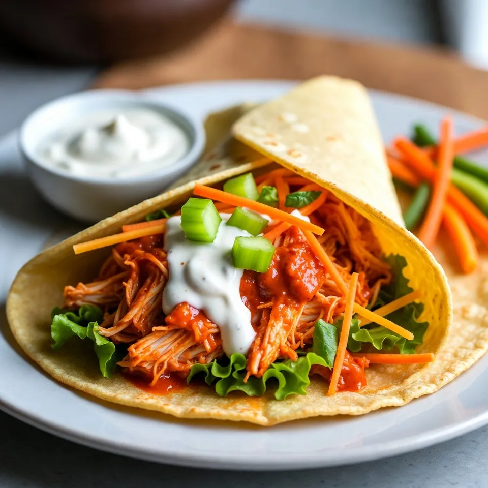 Buffalo Ranch Chicken Wraps Tasty and Easy Meal Idea