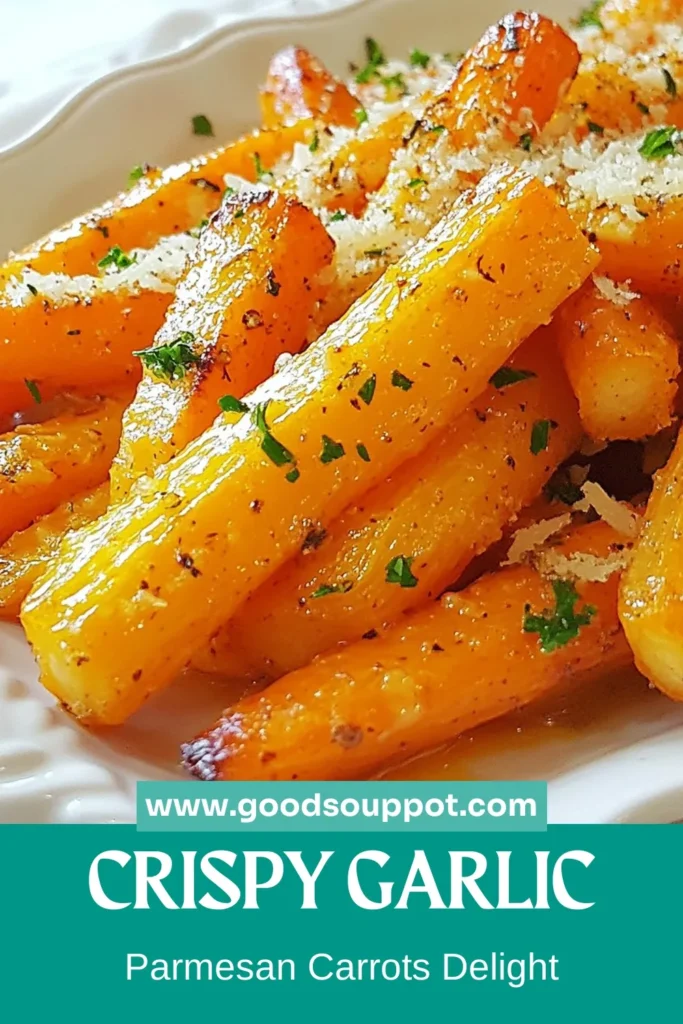 Elevate your dinner with these Garlic Parmesan carrots! This easy vegetable side dish is a must-try for anyone looking for a delicious roasted carrot recipe. Packed with flavor and ready in just 35 minutes, these healthy carrot recipes are perfect for any meal. Enjoy savory Parmesan roasted vegetables that are crispy on the outside and tender inside. Save this recipe for your next culinary adventure! #GarlicParmesanCarrots #RoastedCarrotRecipe #EasyVegetableSideDish #HealthyRecipes