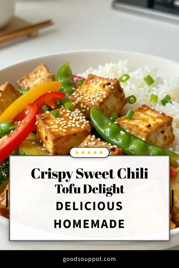 Looking for a quick tofu dinner? Try this delicious sweet chili tofu stir-fry! Featuring crispy tofu cubes and vibrant veggies, this healthy tofu recipe is perfect for any night of the week. Packed with flavor, it's a must-try vegetable stir-fry with tofu that everyone will love. Simply toss it all together in under 35 minutes for a satisfying meal. Save this crispy tofu recipe for your next dinner! #TofuRecipes #HealthyDinner #StirFry #VeganEats