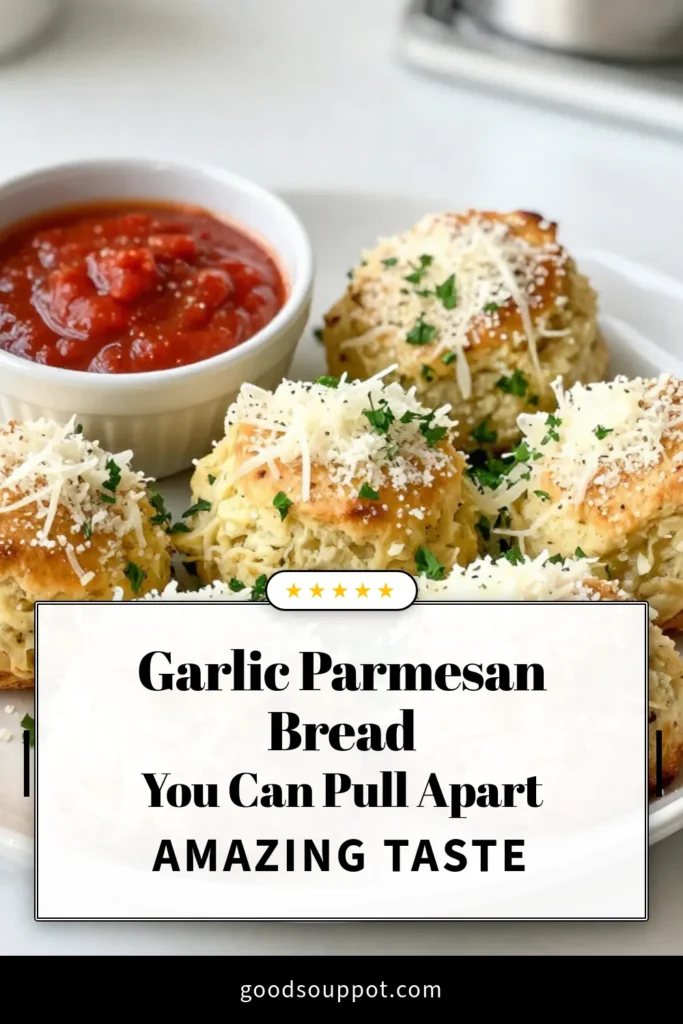 Indulge in this irresistible Garlic Parmesan Monkey Bread, an easy monkey bread recipe perfect for sharing! This pull-apart bread appetizer combines buttery garlic bread with Parmesan for a delightful treat. Using refrigerator biscuit recipes, you can whip up this scrumptious dish in no time. Great for parties or family gatherings! Save this recipe now for your next get-together! #MonkeyBread #GarlicParmesan #Appetizer #BiscuitRecipes