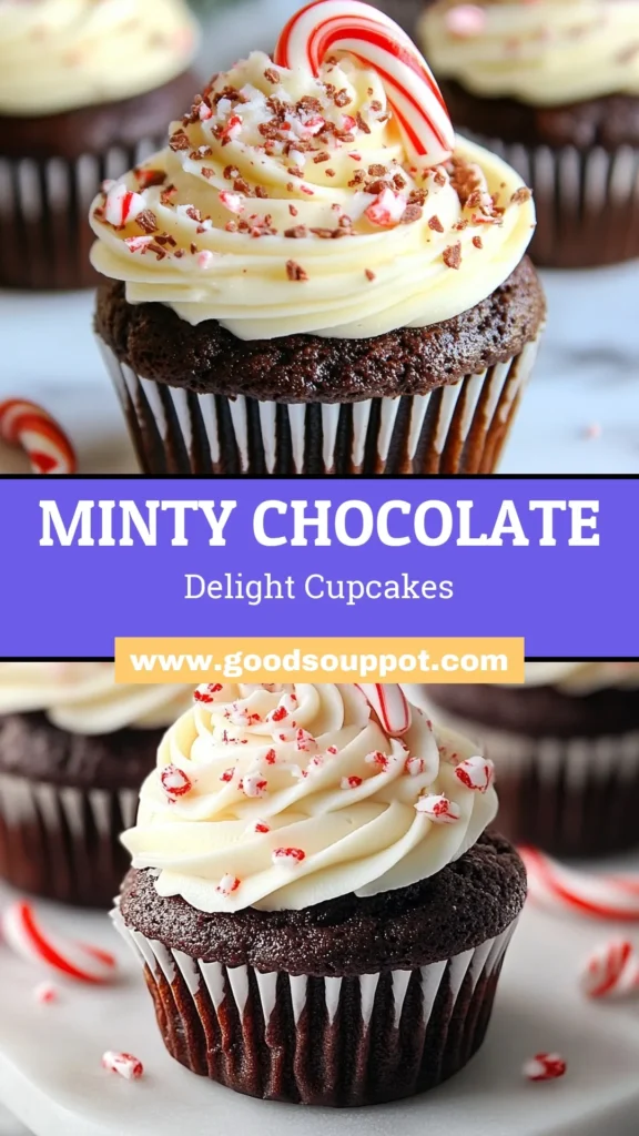 Indulge in these delightful Chocolate Candy Cane Cupcakes, the perfect Holiday Cupcake Recipe for your celebrations! With rich chocolate flavor and a delightful peppermint twist, these Peppermint Chocolate Cupcakes are sure to impress. Easy Christmas Desserts don’t get better than this festive treat! Follow this simple recipe for a delicious addition to your holiday table. Save this for your next party! #ChristmasBaking #CupcakeDecorating #HolidayDesserts #FestiveTreats