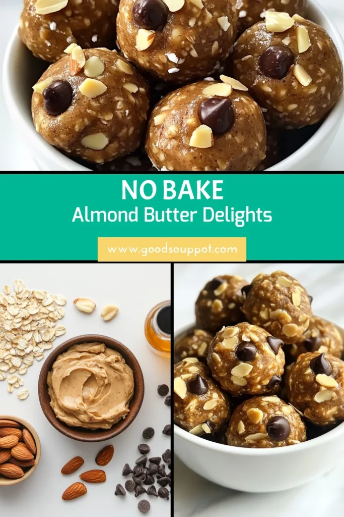 Looking for a delicious and nutritious boost? Try these Almond Butter Energy Bites! These no-bake energy balls are the perfect solution for a healthy snack recipe that’s protein-packed and easy to make. With just a few ingredients, you can whip up these tasty almond butter energy bites in no time! Get the easy energy bites recipe and start snacking smarter today. Save this for later! #HealthySnacks #EnergyBites #NoBakeRecipes #ProteinPacked