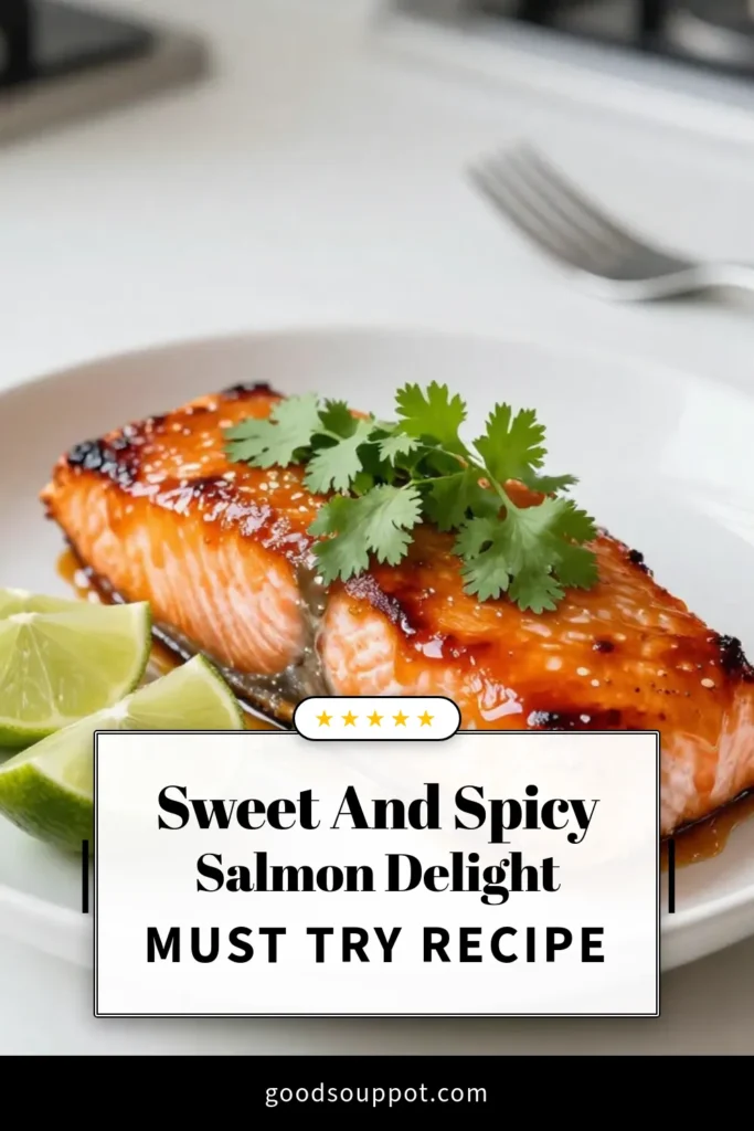 Discover a delicious twist on dinner with this Sriracha Honey Glazed Salmon recipe! Perfect for busy weeknights, this easy salmon recipe features a honey sriracha glaze that adds a spicy kick to your baked salmon. In just 45 minutes, you can enjoy a flavorful spicy salmon dinner that's sure to impress. Don’t miss out—save this recipe and make it tonight! #SrirachaHoneyGlazedSalmon #EasySalmonRecipes #SpicySalmonDinner #HoneySrirachaGlaze
