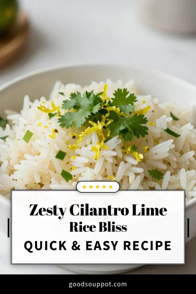 Elevate your meals with this zesty cilantro lime rice! This easy rice side dish combines fluffy rice with fresh cilantro and zesty lime for a burst of flavor. Perfect for any occasion, this zesty rice recipe is simple to make with just a few cilantro lime rice ingredients. Enjoy with grilled meats or tacos for a delicious complement. Try it today and discover a new family favorite! #cilantrolimerice #easyricesidedish #zestyrice #fluffyrice_recipe