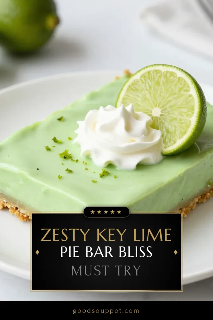 Indulge in these delectable key lime pie bars, a zesty key lime dessert that's sure to impress! This easy key lime recipe combines a buttery graham cracker crust with a tangy filling, making it the perfect no-bake key lime bars treat. Refreshing and tropical, these dessert bars are perfect for any occasion. Save this recipe and try it today for a burst of citrus goodness! #KeyLimePieBars #TropicalDessert #EasyKeyLimeRecipe #NoBakeRecipe