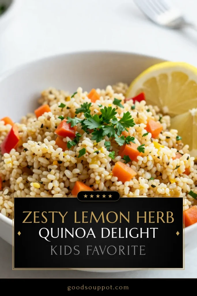 Discover the vibrant flavors of Lemon Herb Quinoa Pilaf, a delicious and healthy choice for any meal. This easy quinoa side dish combines perfectly cooked quinoa with colorful vegetables, making it one of the best vegetarian quinoa dishes out there. Perfect for meal prep, this protein-packed pilaf is ideal for those seeking healthy quinoa recipes. Try this flavorful quinoa pilaf with vegetables and elevate your dining experience! Save this recipe today! #HealthyEating #QuinoaRecipes #VegetarianCooking #EasySideDishes